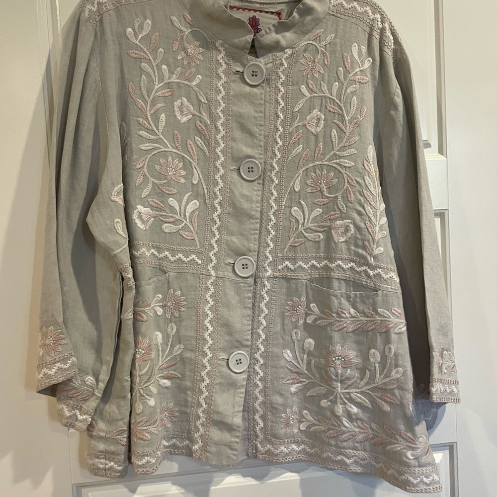 Floral Embroidered Jacket